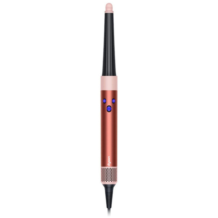 سشوار برسدار حالتدهنده 1300 وات دایسون مدل Airwrap id HS08، موتور AC، وزن 650 گرم، دارای سری شانهدار، سری برسدار گرد پهن، خشککن ملایم با ویژگی فرکنندگی، صافکنندگی، حجمدهندگی، با قابلیت فناوری تولید یون