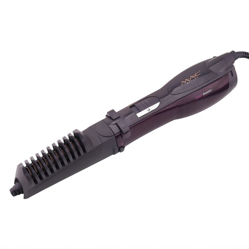 سشوار برسدار چرخشی 1200 وات مک استایلر مدل MC-6651، موتور AC، وزن 400 گرم، المنت سرامیک، دارای سری دیسپانسر با ویژگی فرکنندگی، با قابلیت باد سرد، فناوری تولید یون