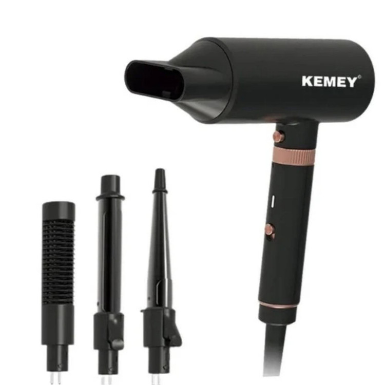 سشوار حرفهای 1600 وات کمی مدل KM-9203 4in1