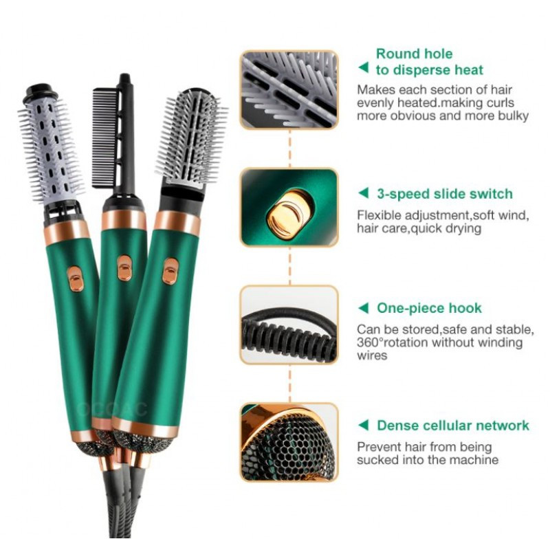 سشوار برس دار حالت دهنده کیمی مدل KM-8015