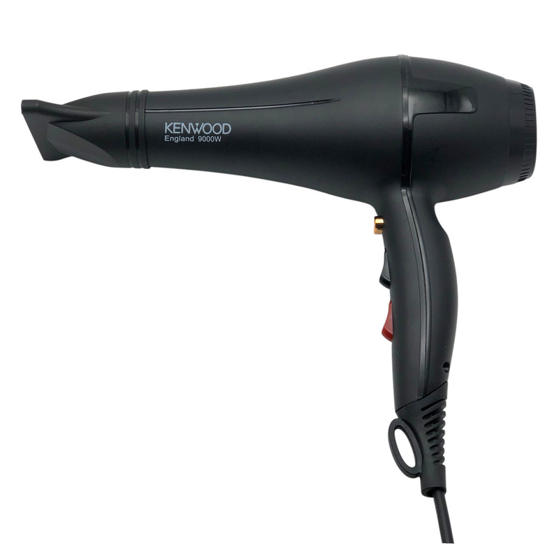 سشوار خانگی کنوود مدل KW-8990 با موتور AC، توان 9000 وات، تنظیمات دما و سرعت دو حالته، سری صافکننده و متمرکزکننده باریک، وزن 660 گرم