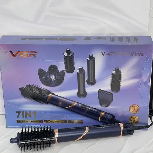 سشوار برسدار حالتدهنده 1400وات وی جی ار مدل V-477 7in1