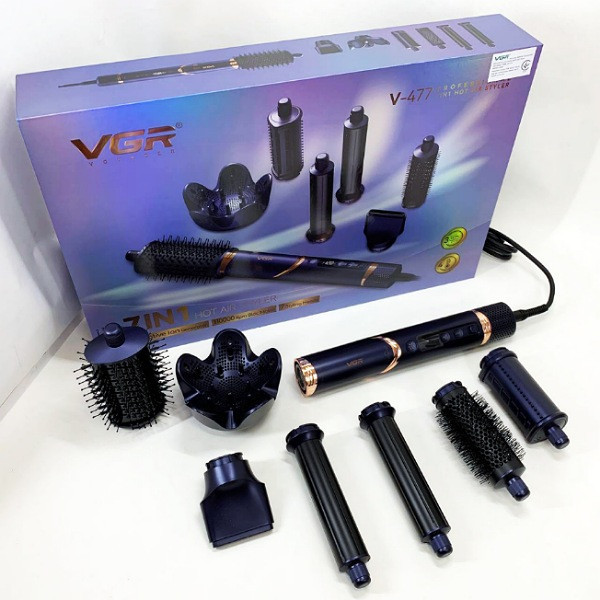سشوار برسدار حالتدهنده 1400وات وی جی ار مدل V-477 7in1