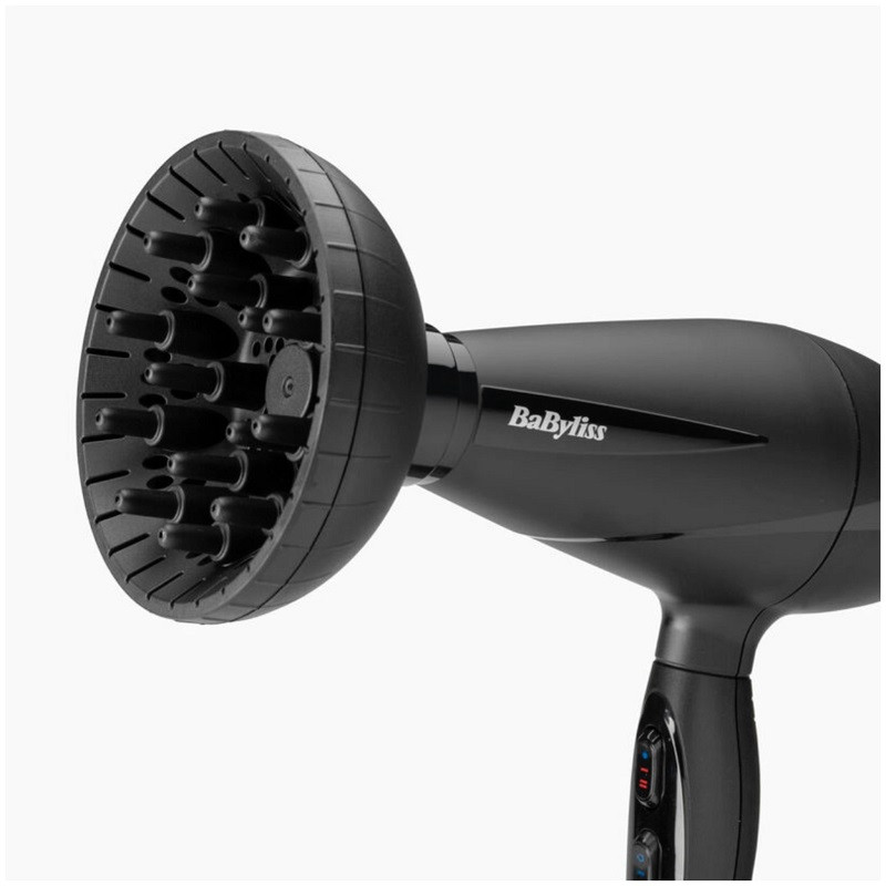 سشوار حرفهای بابیلیس مدل Style pro 2100 وات، تنظیمات دما و سرعت دو حالته، همراه با سه سری صافکننده، حجمدهنده و متمرکزکننده، پخش یکنواخت گرما و تقویت فر طبیعی مو