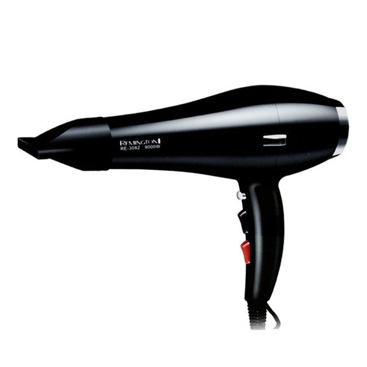 سشوار خانگی و حرفهای رمینگتون مدل RE-3082 با موتور AC، توان 9000 وات، تنظیمات دما و سرعت دو حالته، سری صافکننده، همراه با متمرکزکننده پهن، وزن 700 گرم