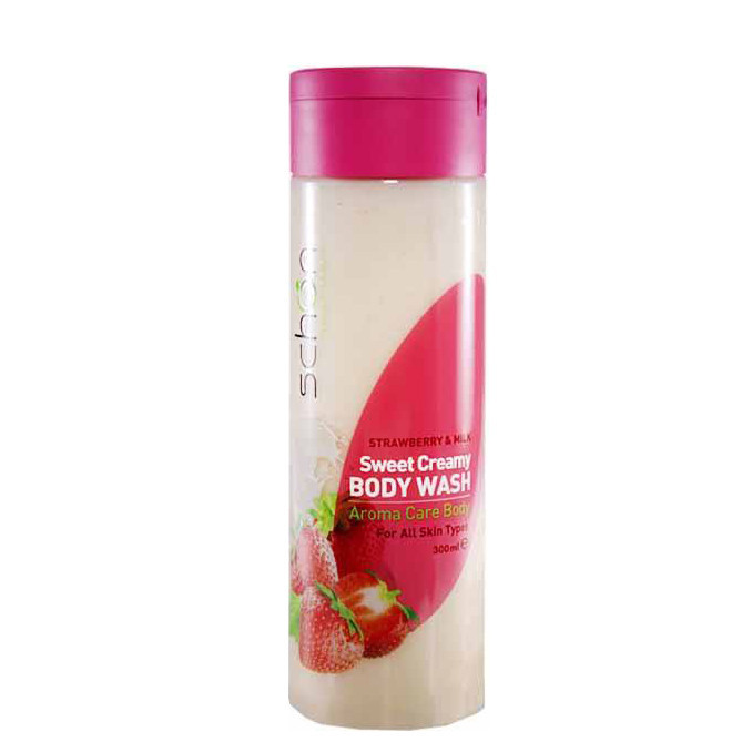 شامپو بدن شون مدل Strawberry And Milk حجم 300 میلی لیتر مجموعه 2 عددی