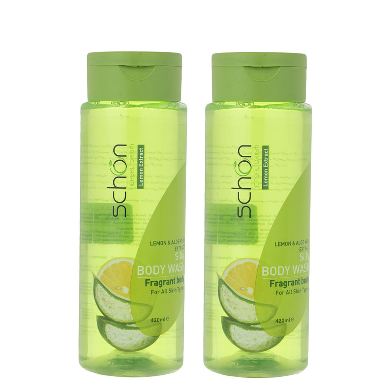 شامپو بدن شون مدل Aloevera and Lemon حجم 420 میلی لیتر مجموعه 2 عددی