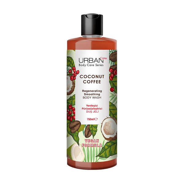 شامپو بدن اربن کر مدل body care با رایحه نارگیل مناسب برای انواع پوست حجم 750 میلیلیتر