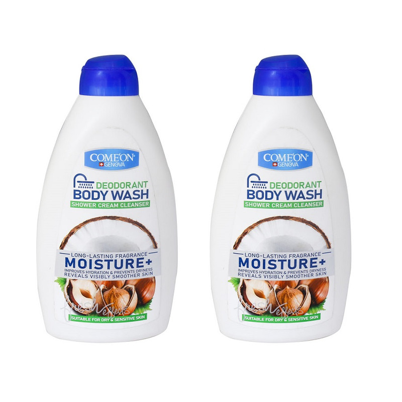 شامپو بدن کامان مدل Moisture حجم 510 میلی لیتر مجموعه 2 عددی
