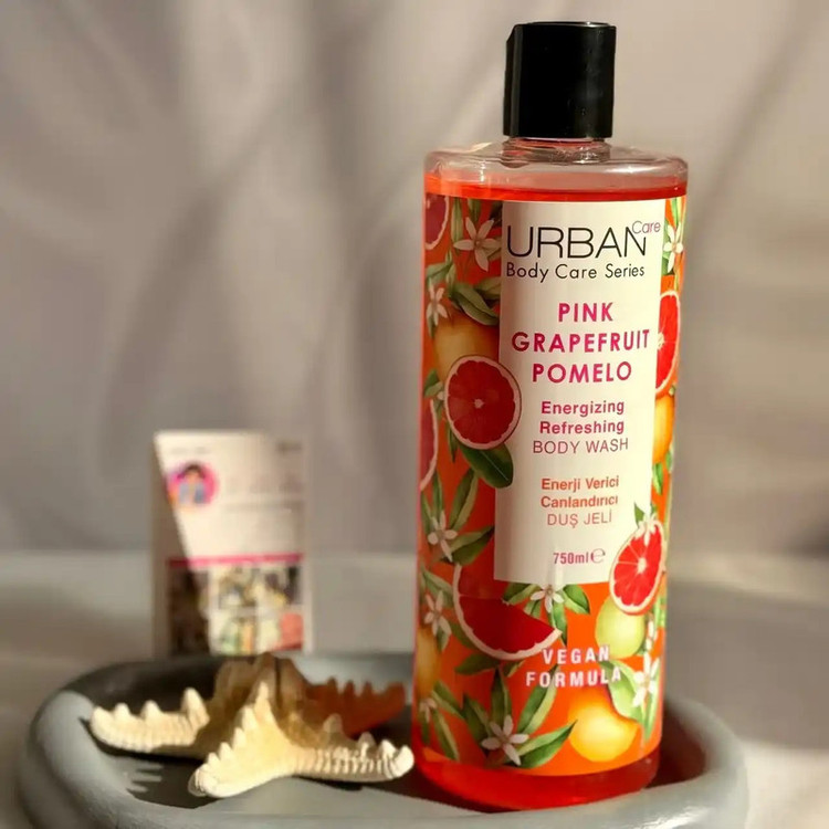شامپو بدن اربن کر مدل body care با رایحه گریپفروت مناسب برای پوست انواع پوست حجم 750 میلیلیتر