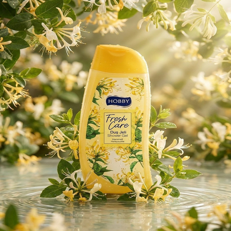شامپو بدن هوبی مدل Fresh care با رایحه گل پیچ امینالدوله حجم 500 میلی لیتر