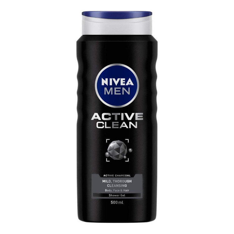 شامپو مو و بدن نیوآ مدل Active Clean حجم 500 میلی لیتر