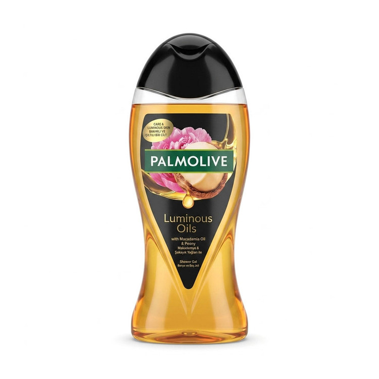 شامپو بدن پالمولیو مدل Luminous Oils با رایحه روغن ماکادمیا مناسب برای پوست انواع پوست حجم 500 میلیلیتر