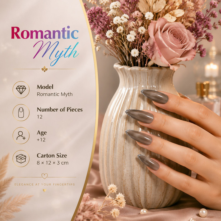 ناخن مصنوعی دست مدل آیس شاین کد 341 بسته 12 عددی
