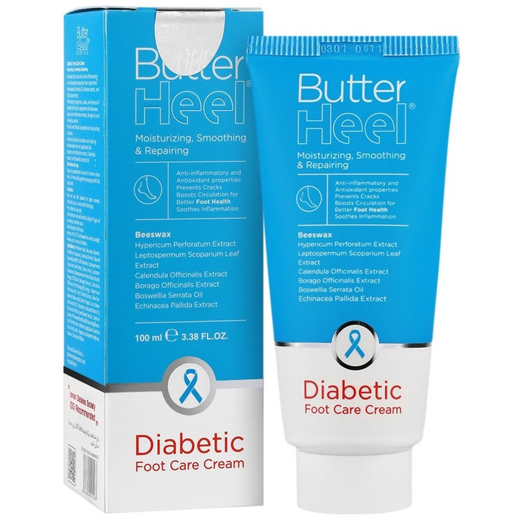 کرم پای بیماران دیابتی باتر هیل مدل Diabetic حجم 100 میلی لیتر