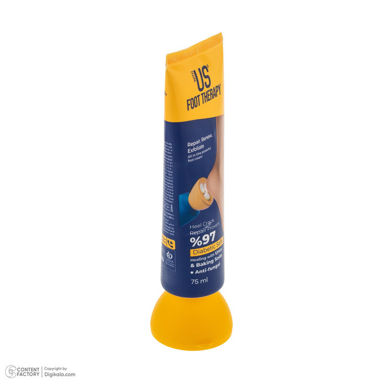 کرم ترک پا ویت آس مدل DIABETIC SAFE حجم 75 میلیلیتر