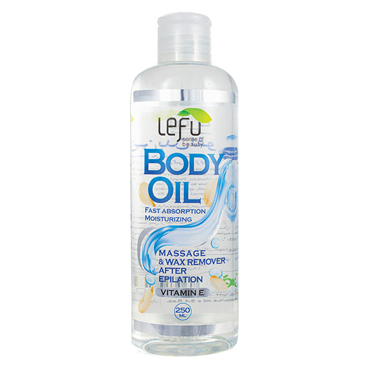 روغن بدن لفو حجم 250 میلیلیتر، جذب سریع، مرطوبکننده، حاوی آلوئه ورا و ویتامین E، مناسب انواع پوست