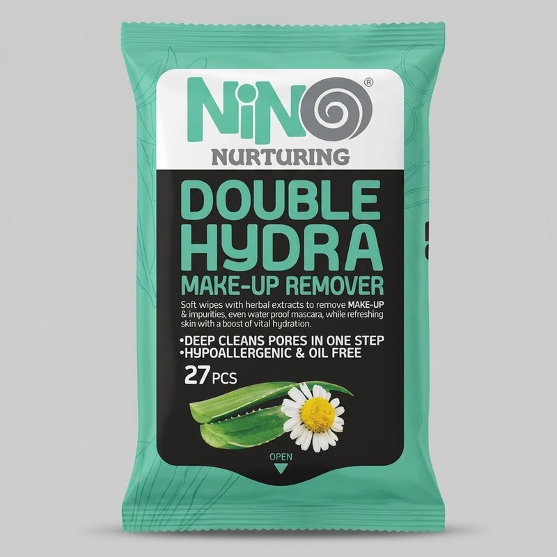 دستمال مرطوب نینو مدل Double Hydra بسته 27 عددی