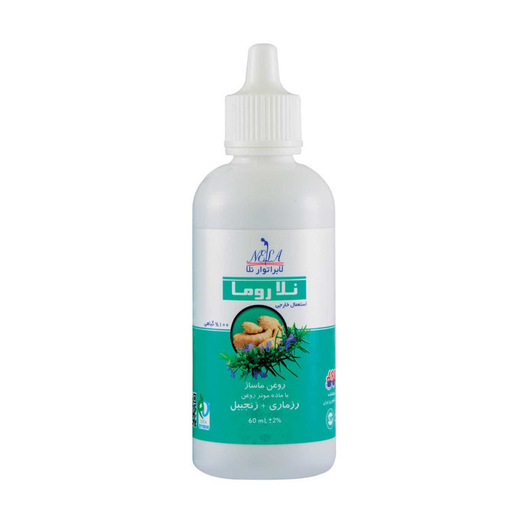 روغن ماساژ بدن عضلانی لابراتوار نلا مدل روما حجم 60 میلی لیتر