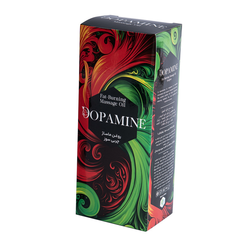 روغن ماساژ مدل چربیسوز دوپامین حجم 350 میلیلیتر، مناسب انواع پوست، با رایحه طبیعی، مرطوبکننده، ضد ورم و پف، بدون سولفات و بدون تست حیوانی
