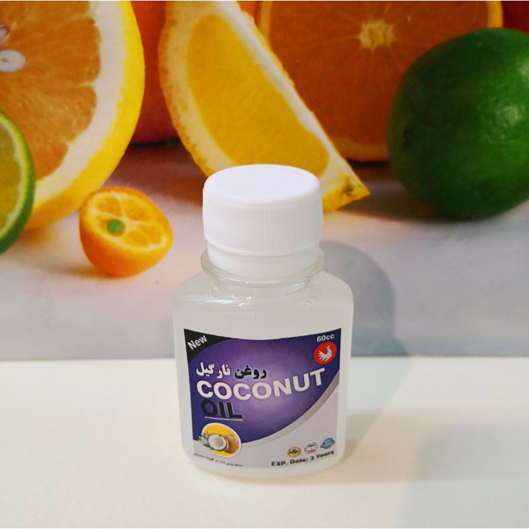 روغن نارگیل پامکا مدل پرس سرد حجم 60 میلی لیتر مجموعه 2 عددی
