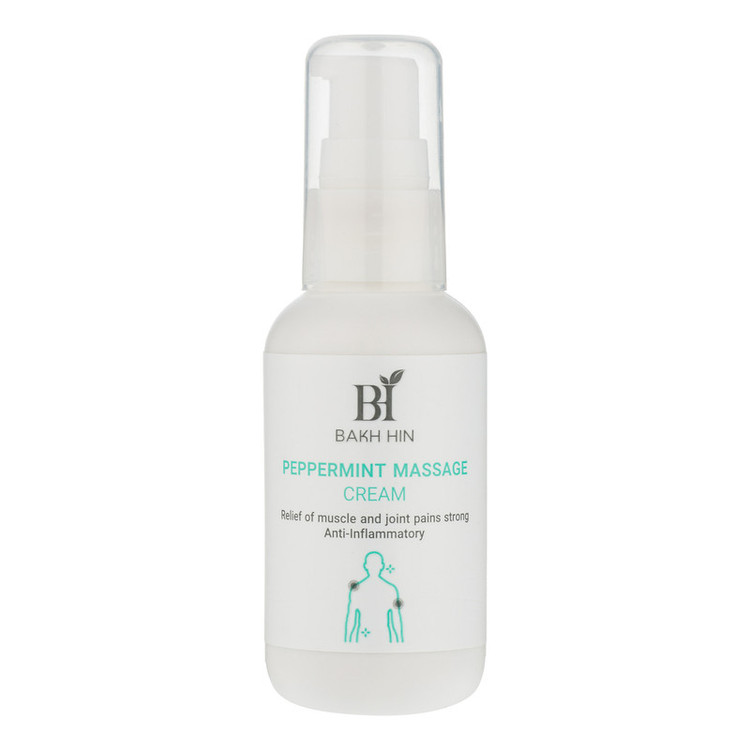 کرم ماساژ بدن باخ هین مدل Peppermint Massage Cream حجم 60 میلیلیتر، حاوی عصاره نعنا فلفلی و با خاصیت ضد درد