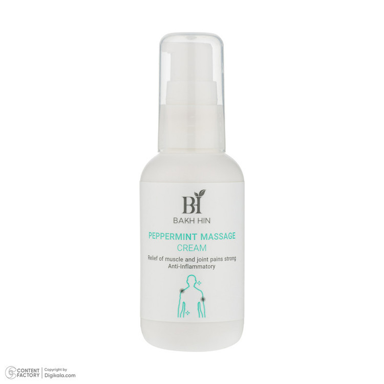 کرم ماساژ بدن باخ هین مدل Peppermint Massage Cream حجم 60 میلیلیتر، حاوی عصاره نعنا فلفلی و با خاصیت ضد درد