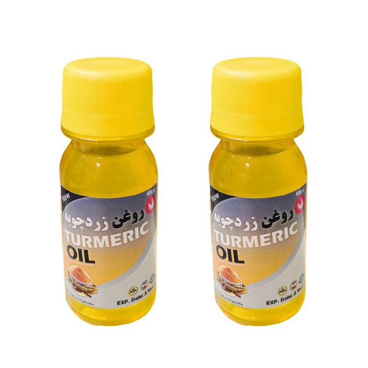 روغن زردچوبه پامکا مدل پایه حجم 60 میلی لیتر مجموعه 2 عددی