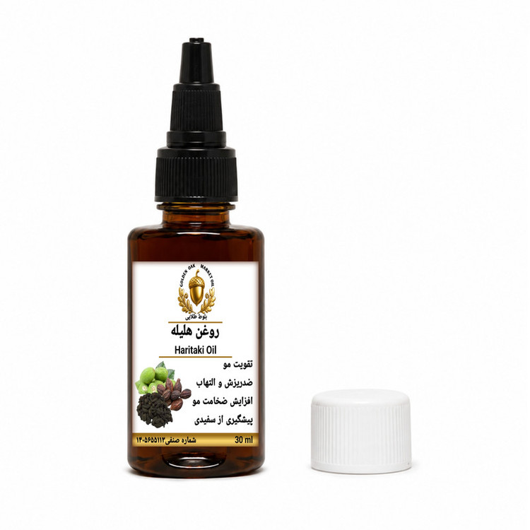 روغن هلیله بلوط طلایی مدل ممتاز حجم 30 میلیلیتر
