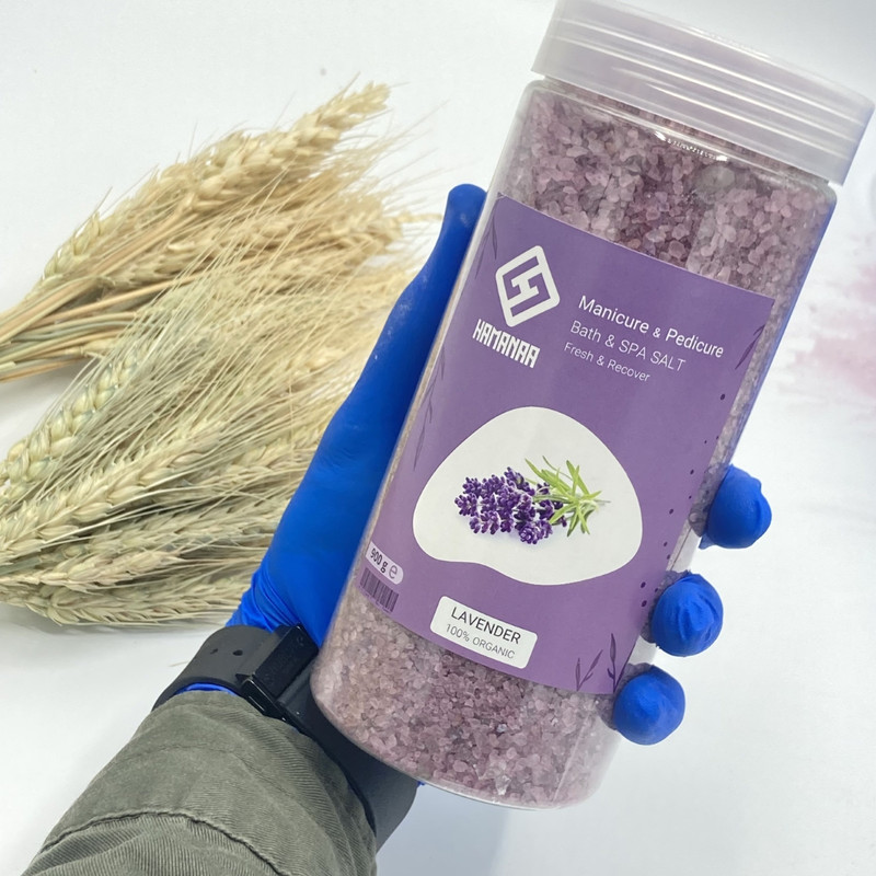نمک حمام هامانا مدل Lavender وزن 900 گرم
