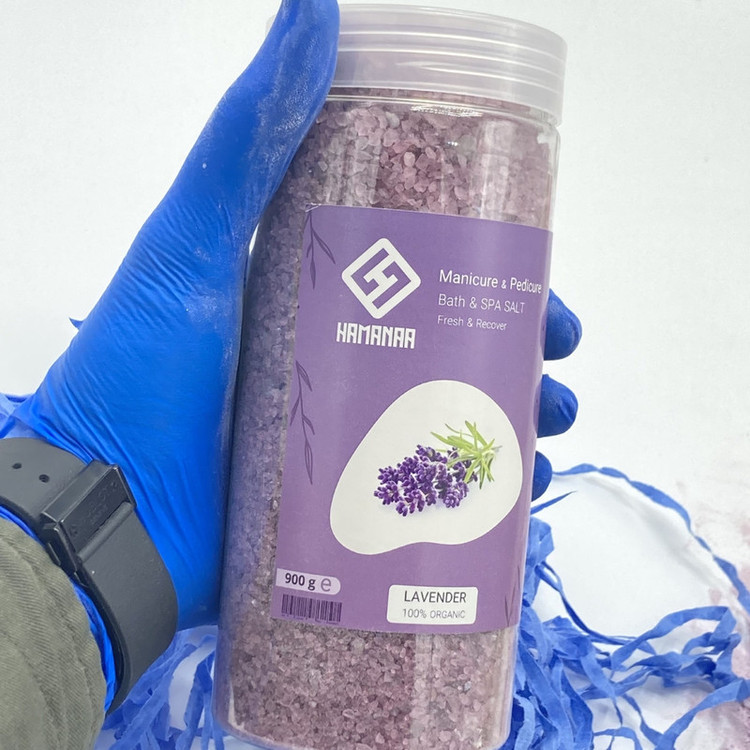 نمک حمام هامانا مدل Lavender وزن 900 گرم
