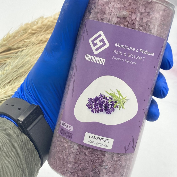 نمک حمام هامانا مدل Lavender وزن 900 گرم