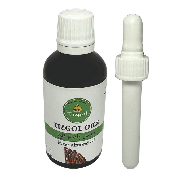 روغن بادام تلخ تیزگل مدل سنتی حجم 50 میلی لیتر