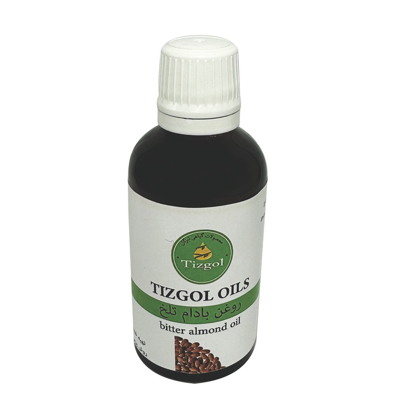 روغن بادام تلخ تیزگل مدل سنتی حجم 50 میلی لیتر