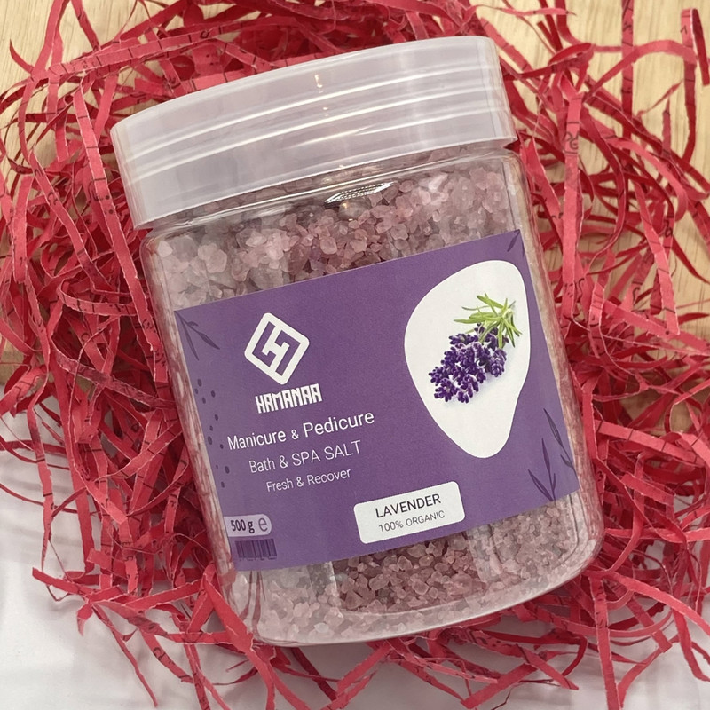 نمک حمام هامانا مدل Lavender وزن 500 گرم