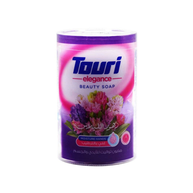 صابون شستشو مرطوبکننده بدن توری مدل یاس مناسب برای پوست معمولی وزن 100 گرم بسته 4 عددی