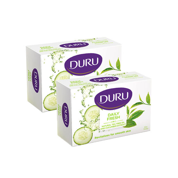صابون شستشو دورو مدل Tea And Cucumber تحت لیسانس وزن120 گرم بسته 2 عددی