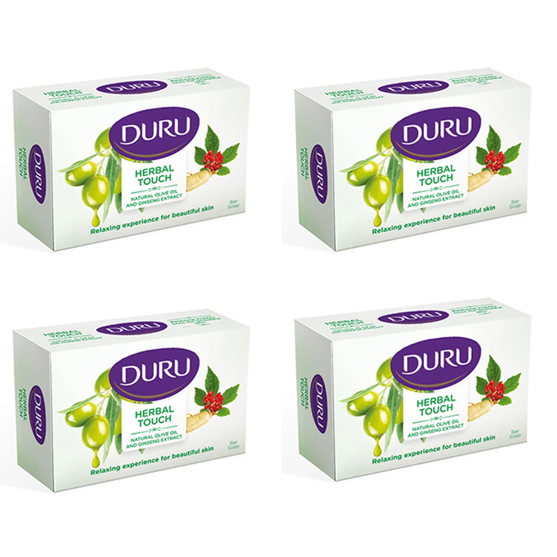 صابون شستشو دورو مدل عصاره روغن زیتون و جینسنگ تحت لیسانس وزن120 گرم مجموعه 4 عددی