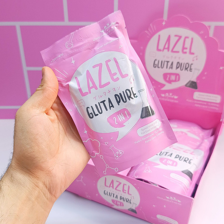 صابون شستشو ضد لک صورت لزل مدل Gluta Pure مناسب برای انواع پوست وزن 100 گرم