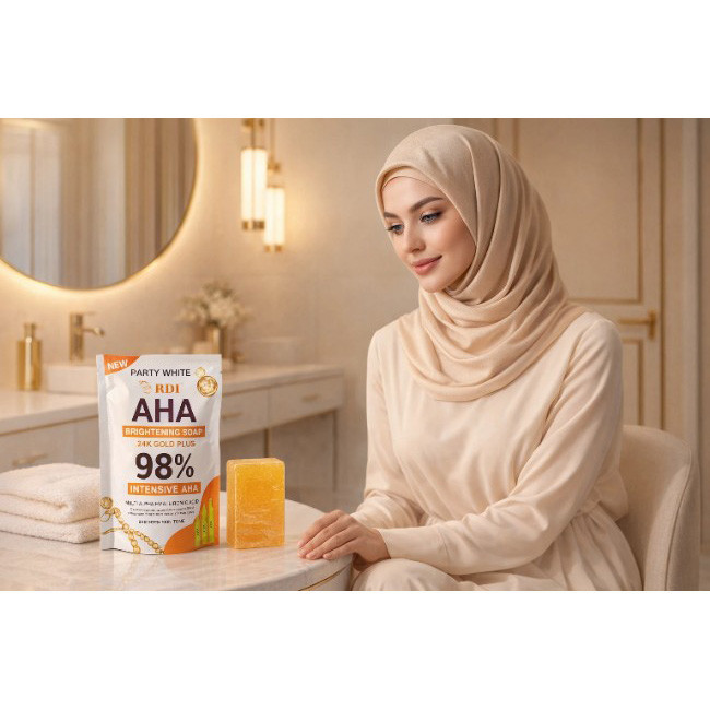صابون شستشو آر دی آی از بین برنده تیرگی و لکه صورت مدل AHA مناسب برای انواع پوست وزن 100 گرم