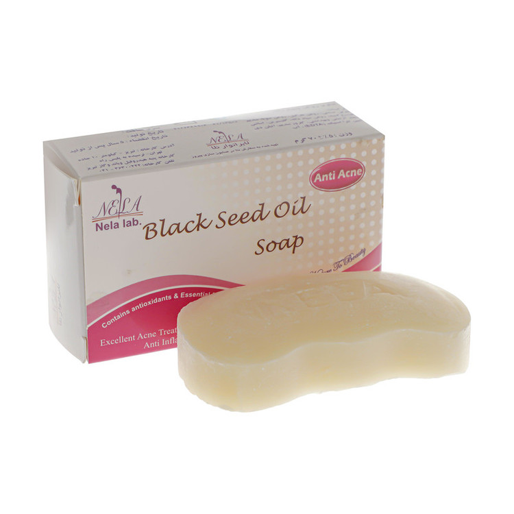 صابون شستشو لابرتوار نلا سری سیاه دانه مدل Coconut وزن 70 گرم