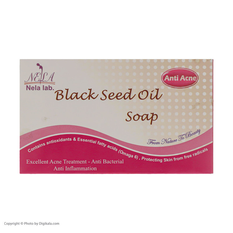 صابون شستشو لابرتوار نلا سری سیاه دانه مدل Coconut وزن 70 گرم