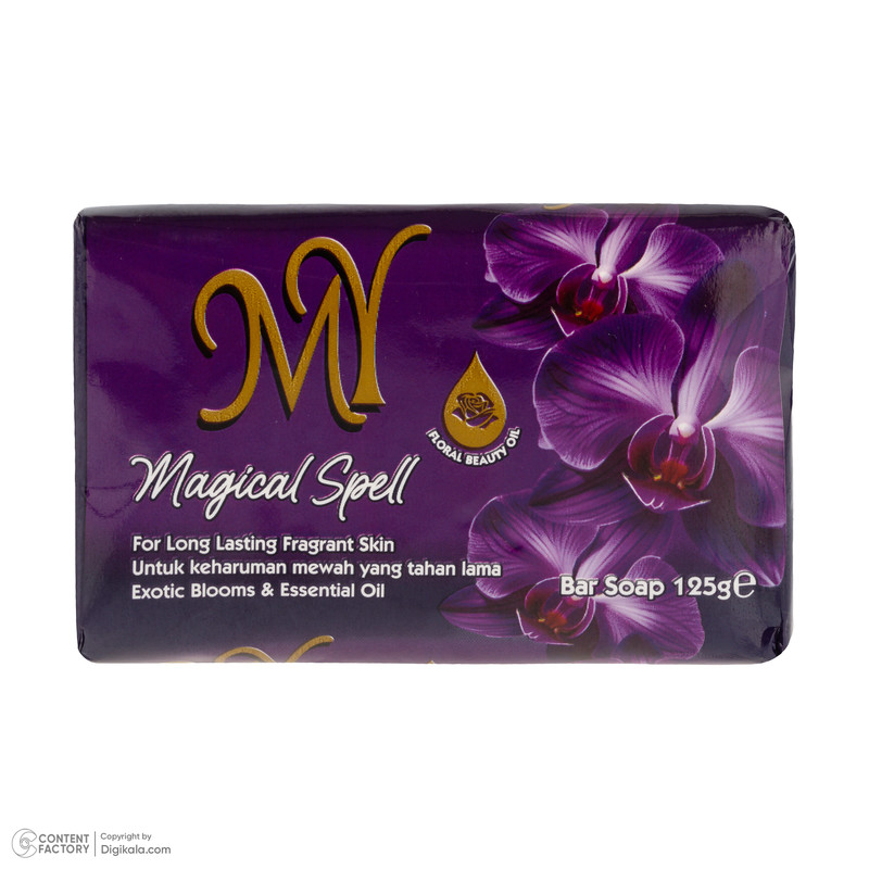 صابون شستشو صورت و بدن مای مدل Magical Spell مناسب برای انواع پوست وزن 125 گرم