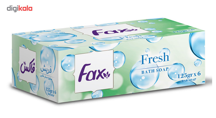 صابون فاکس مدل Fresh تحت لیسانس بسته 6 عددی