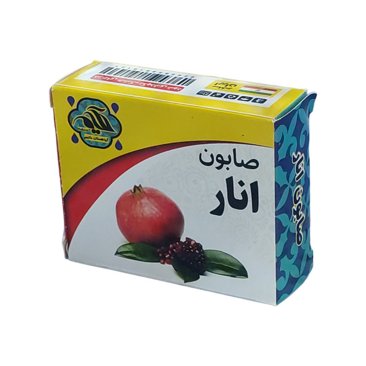 صابون شستشو گیاهستان حکیم مدل انار وزن 70 گرم بسته 3 عددی