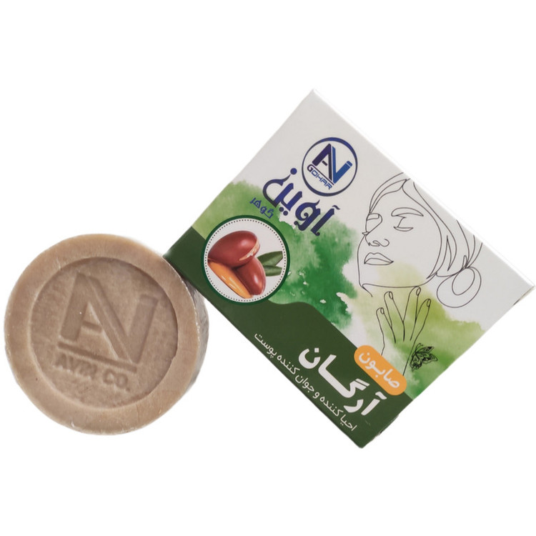 صابون شستشو آوین گوهر مدل آرگان وزن 75 گرم
