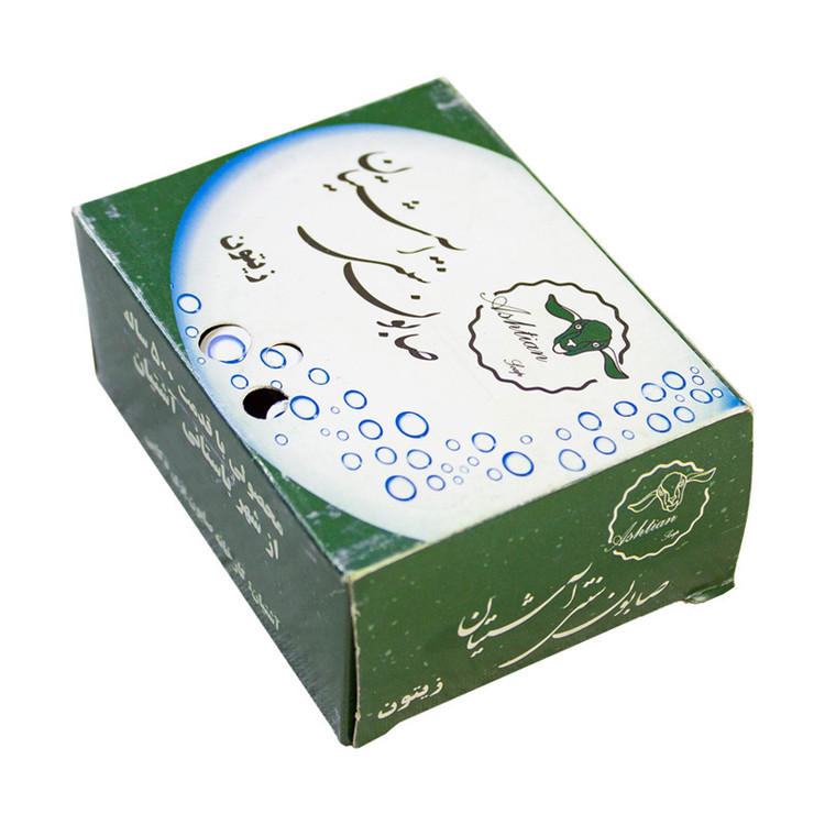 صابون شستشو صابون سنتی آشتیان ذکایی مدل زیتون وزن 100 گرم