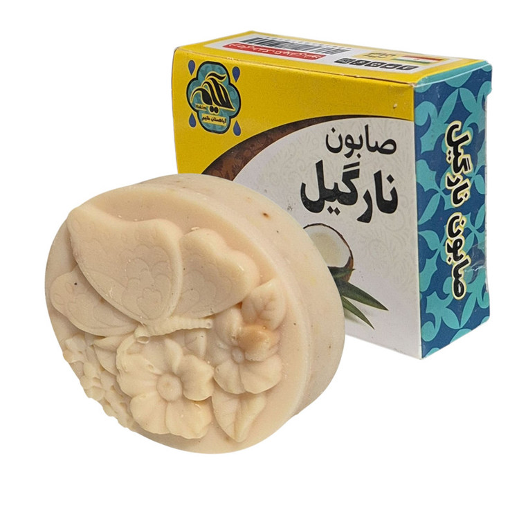 صابون شستشو گیاهستان حکیم مدل نارگیل مناسب برای انواع پوست وزن 75 گرم