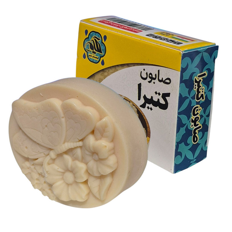 صابون شستشو گیاهستان حکیم مدل کتیرا مناسب برای انواع پوست وزن 75 گرم بسته پنج عددی