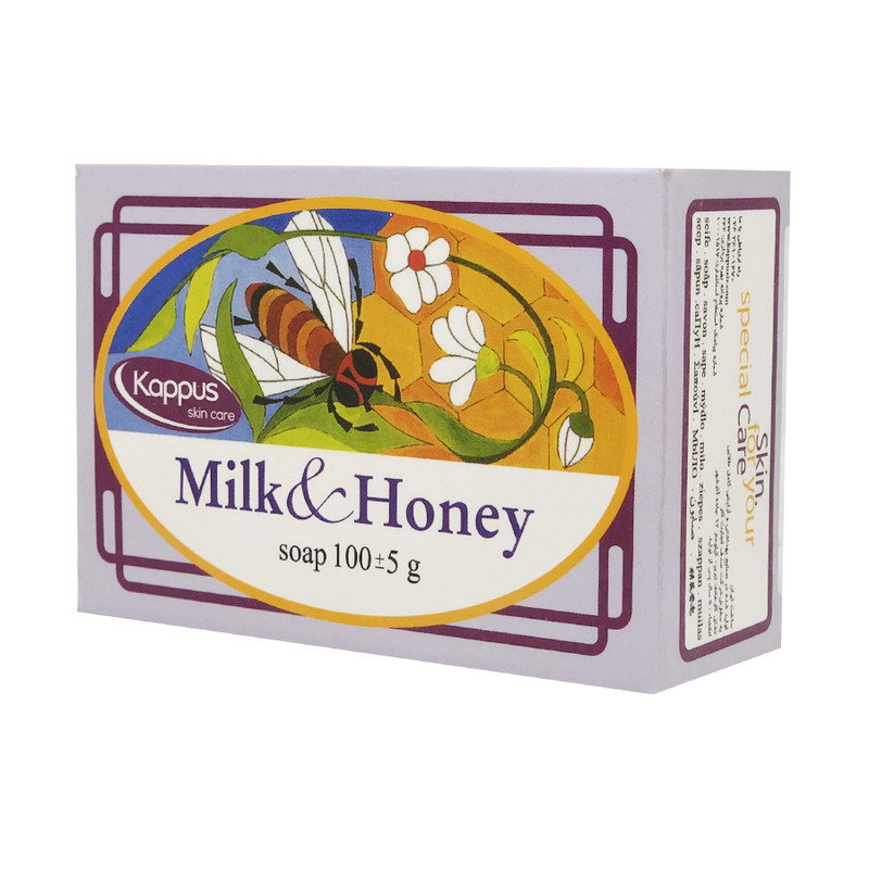 صابون شستشو کاپوس اسکین کر مدل milk & honey وزن100 گرم